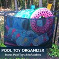 thumbnail image 2 of Muyoka Bolsa de almacenamiento de flotador para piscina colgante 150x85CM Organizador de malla grande para inflables y juguetes de piscina Bolsa de red de almacenamiento de juguetes al aire libre dur, 2 of 6