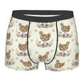 thumbnail image 4 of Goofa Flower Chicken Printed Men's Boxer Briefs Underwear, Moisture-Wicking Underwear, Trunk,Soft and Breathable Cotton Underwear-XX-Large, 4 of 9