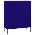 thumbnail image 1 of vidaXL Storage Cabinet Navy Blue 80x35x101.5 cm Steel, 1 of 5