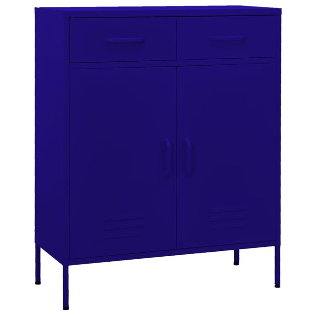 vidaXL Armoire de Rangement Bleu Marine 80x35x101,5 cm Acier