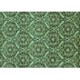 thumbnail image 1 of Ahgly Company Machine Washable Indoor Rectangle Abstract Turquoise Blue Modern Area Rugs, 5' x 8', 1 of 4