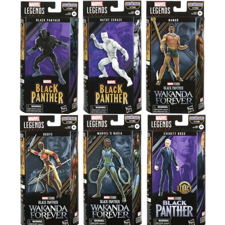 Black Panther: Wakanda Forever Marvel Legends Attuma Series Set of 6 Action Figures