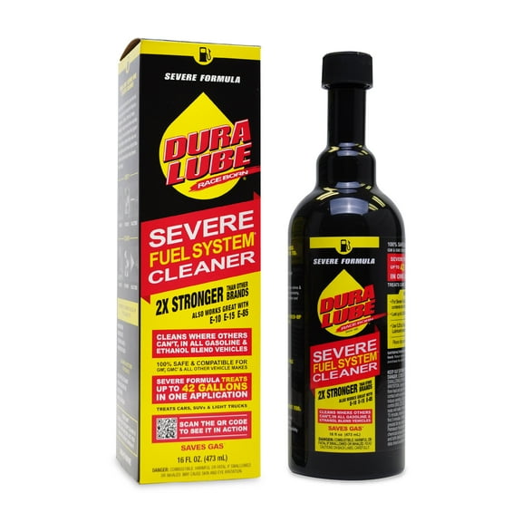 Dura Lube Severe Fuel System Cleaner Fuel Additive, Fights Ethanol in All Gasoline Vehicles 16oz