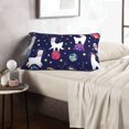 thumbnail image 6 of Xecao Lama in Space for Decorative Throw Pillow Case for Couch,Sofa or Bed Set,Pillow Cover for Sofa Home Decor Ideal Gift-16"x24", 6 of 6