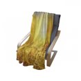 thumbnail image 4 of Yellow and Blue Soft Flannel Fleece Blanket, Sunset over Harvest Wheat Nature Rural Field Autumn Landscape, Cozy Plush for Indoor and Outdoor Use, 50" x 70", Earth Yellow Petrol Blue, by Ambesonne, 4 of 6