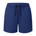 thumbnail image 5 of FEOYA Men's Breathable Quick-Dry Shorts Male Sweat Shorts Elastic Waist Running Shorts Inter Drawstring Training Shorts Outdoor Activewear with for Gym Sportwear Athletic M Blue, 5 of 9