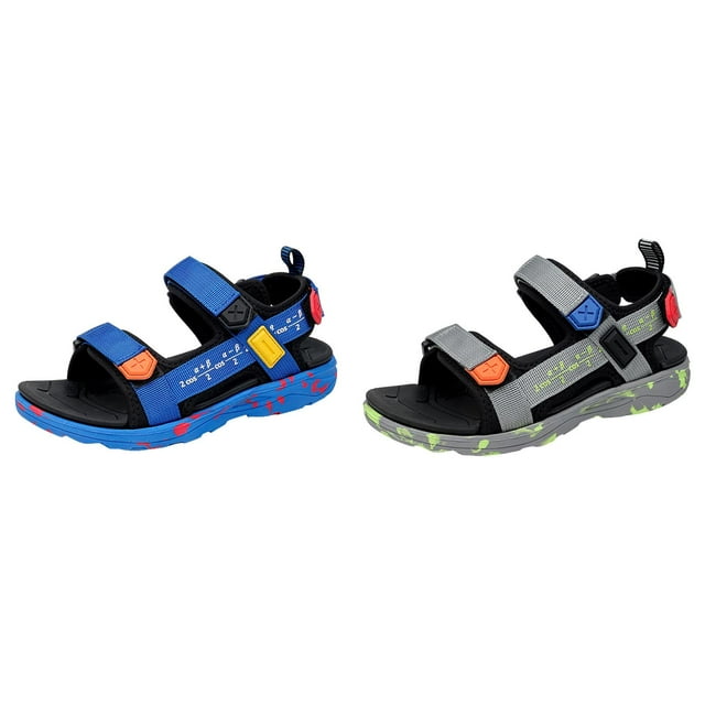 (2-Pack) Rinsvye Childrens Shoes Beach Sandals Light Soft Sandals For Older Children Soft Sole Beach Shoes Summer