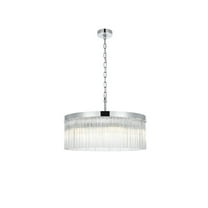 Elegant Lighting Harlow 24 Inch Chandelier In Chrome