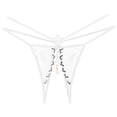 thumbnail image 2 of HUPOM Women'S Underwear Funny Underwear For Women Medium waist Elastic Waist Solid Thong White One Size, 2 of 5