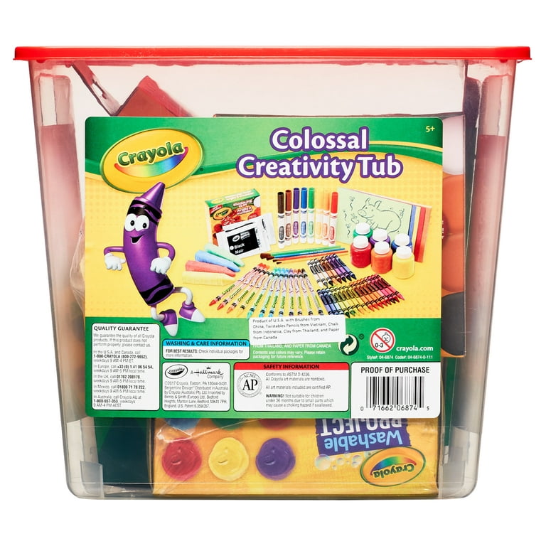 Crayola Creativity Tub, Art Set, 102 Pcs, Toys for Kids, School Supplies,  Teacher Supplies, Beginner Child - Yahoo Shopping
