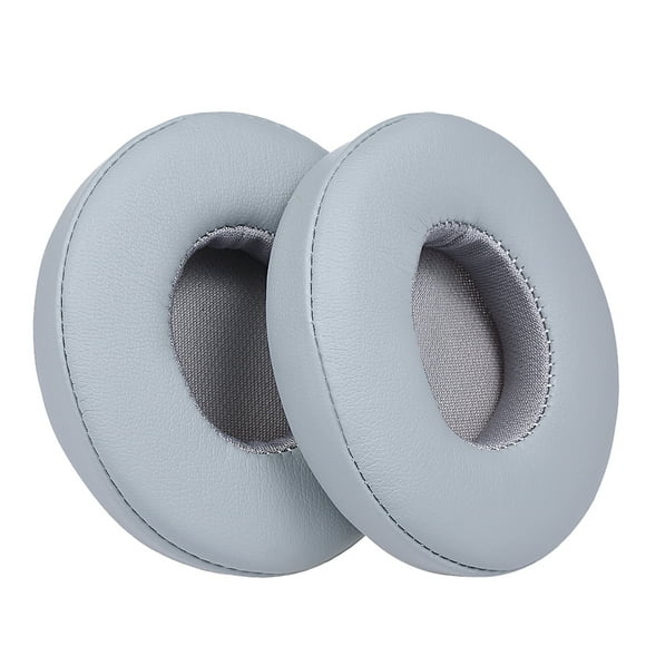 2Pcs Replacement Earpads Ear Pad Cushion for Beats Solo 2 / 3 On Ear Wireless Headphones Grey