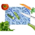 thumbnail image 2 of Caroline's Treasures Beach Watercolor Anchors and Fish Glass Cutting Board Large, 2 of 2