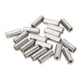 thumbnail image 1 of 20 Pcs Round Connector Nut M6x1.0 10 L25mm Rod Coupling Nuts Stainless Steel Threaded Sleeve Rod, 1 of 14