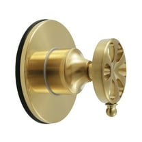 Kingston Brass KS3037RX Belknap Single-Handle Three-Way Diverter Valve with Round Trim Kit, Brushed Brass