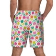 thumbnail image 4 of Balery Tulips Flowers Mens Swim Trunks Swim Shorts for Men Quick Dry Inseam Beach Shorts with Compression Liner Pocket-Small, 4 of 9