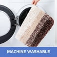 thumbnail image 2 of Evlmd Brown Bathroom Rugs Mat, Large Bath Rug for Bathroom Floor Non-Slip, Super Elastic Soft Easier to Dry Bath Shower Mat Runner, Machine Washable Bath Mat, 24" x 36", 2 of 5