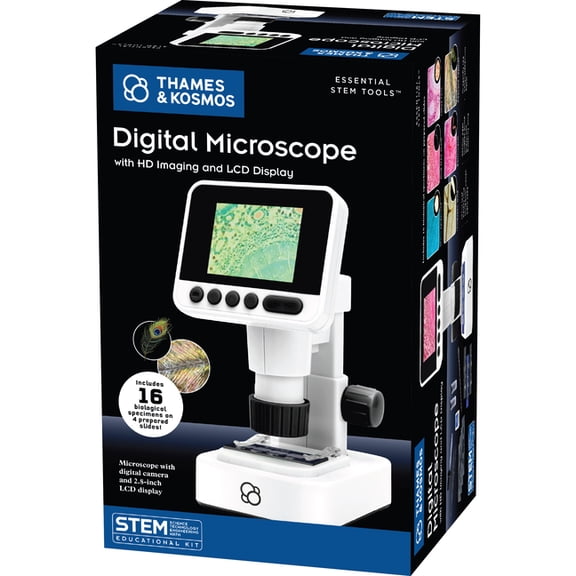 The Thames & Kosmos Digital Microscope with HD Imaging and LCD Display, (Hardcover)