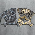 thumbnail image 3 of CafePress - Pug Pals Hoodie (Dark) - Pullover Hoodie, Hooded Sweatshirt, 3 of 4