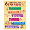 ZOCO Kids Calm Down Chart - Anger Management Tools For Home & School - Laminated Feelings Poster With Magnets