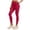 Red, variant on Women's High-Waisted Solid Color Yoga Pants, Breathable Stretch Fabric, Casual Sports Trousers for Daily Wear