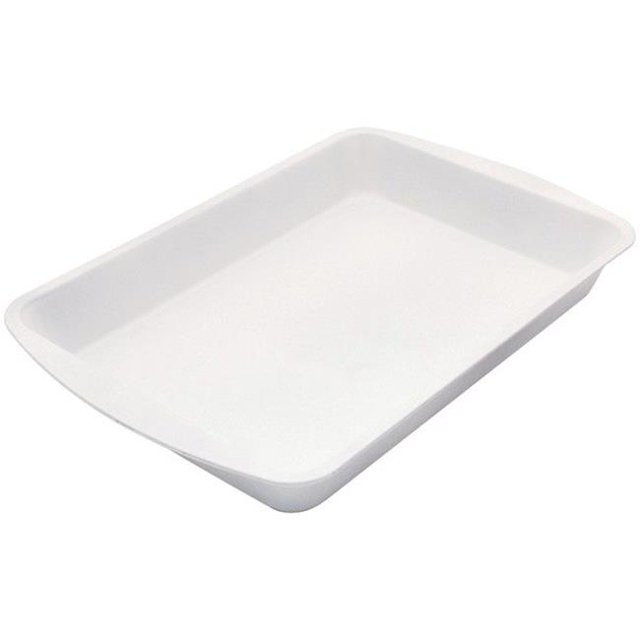 Céramabake Rôtisseur Pan&44; Blanc - 9 x 13 Po.