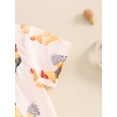 thumbnail image 5 of Suealasg 2Pcs Toddler Boy Farm Clothes Short Sleeve Rooster Print T-Shirt +Elastic Waist Shorts 6M 12M 18M 24M 3T Kids Baby Boy Summer Western Outfits, 5 of 6