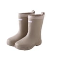 thumbnail image 4 of Angala Girls Rain Boots Mid Calf Solid Waterproof Lightweight Non- Outdoor Dailywear Girls Rain Boots Size 1-2.5 Years Beige, 4 of 5
