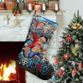 thumbnail image 1 of One Piece Tema: Calcetines de Navidad, fino lino blanco para colgar en escaleras y chimenea, decoración navideña para el hogar, regalo de Navidad.54cm×38cm, 1 of 5