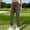 Green, variant on Cagogo High Waisted Trousers for Women Plus Size with Pockets Casual Basic Ankle Pants Travel Lounge Office Work Stretch Dress Pants, Beige 3XL