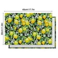 thumbnail image 6 of Bright Lemon Placemats, Set of 4, Flax Machine Washable Durable Linen Table Mats, Heat Resistant Wrinkle Free Place Mats for Dining Table, Tropical Summer Fruit Theme Perfect for Retro Dining Tables, 6 of 6
