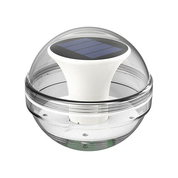 HIBIBUD Pool Solar Power Fountain Heater Lamp Lights for Outdoors White