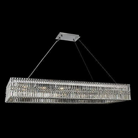 Allegri 035061-010-FR001 Island Lighting Chrome Steel Rettangolo