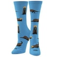 thumbnail image 2 of Cool Socks Sea Otters Fun Print Novelty Crew Socks for Women, Size 5-10, 2 of 6
