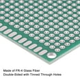 thumbnail image 4 of Uxcell PCB Board Double Sided Prototyping Boards Plated Through Holes 70mmx90mm, Green 4 Count, 4 of 5