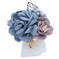 thumbnail image 2 of Walbest Artificial Rose Flower Korean Style Bridesmaid Wrist Flower, Exquisite Alloy Artificial Rose Bridesmaid Corsage Wedding Supplies, 2 of 7