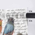 thumbnail image 5 of Country Birds Valance Curtains for Kitchen/Living Room/Bathroom/Bedroom Window, Rod Pocket Small Topper Half Short Window Curtains Voile Sheer Scarf, Envelope Postmark Farmhouse Botancial 54"x18", 5 of 8