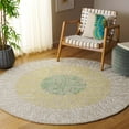 thumbnail image 2 of SAFAVIEH Soho Roger Abstract Area Rug, Beige/Yellow, 6' x 6' Round, 2 of 7