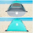 thumbnail image 4 of Beach Tent Portable Camping Sun Shade Shelter for 2-4 Persons with  Protection 3 Breathable Mesh Windows Extended Tent Floor Easy Set Up Outdoor, 4 of 6