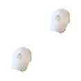 thumbnail image 4 of kurtrusly Hip Hop Baseball Cap With Ring Decor For Stylish Look Ring Baseball Cotton Hat Classic Beach Breathable Match Style Semi-ring White 2Set, 4 of 6