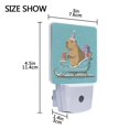 thumbnail image 4 of Cute Capybara Rides Sleigh with Christmas Gifts LED Night Light Sensor Lamp Plug-in Adjustable Brightness 2 Pack, 4 of 7
