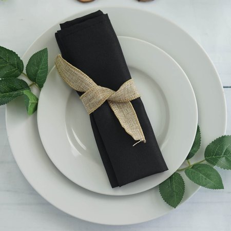 Balsacircle 5 Pcs 17 Inch Polyester Fabric Napkins Wedding Party