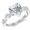 Platinum, variant on 0.63 CTW Twisting Infinity Gold and Diamond Split Shank Pave Set Diamond Engagement Ring w/ 0.5 Ct Heart Cut (I Color VS2 Clarity Center) Platinum Size-9.0