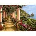 thumbnail image 2 of Borelli, Guido 32x25 Gold Ornate Wood Framed with Double Matting Museum Art Print Titled - Tante Colonne sul golfo, 2 of 4