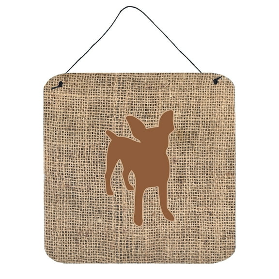 Chihuahua Burlap and Brown BB1108 Wall or Door Hanging Prints