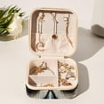 thumbnail image 6 of Owl Travel Portable Square Jewelry Box Organizer for Rings, Earrings, Necklaces, Bracelets for Girls and Women, 6 of 6
