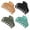 Black, Green, Khaki, Blue, variant on 4 PCS Double Row Teeth Hair Claw Clips 2.5" Medium Hair Clips for Thin Hair Small Matte Clips Short Fine Hair Accessories for Women and Girls -Black Brown