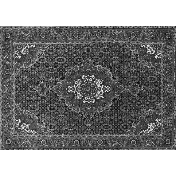 Ahgly Company Indoor Rectangle Persian Gray Traditional Area Rugs, 2' x 4'