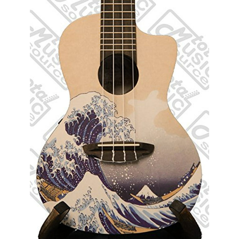 Luna Great Wave Concert Ukulele with Gig Bag UKE GWC EXTRA set