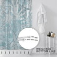 thumbnail image 5 of Nautical Coastal Waterproof Fabric Shower Curtain, Starfish Seashell Coral Beach Themed Bath Curtain Blue Ocean Shower Curtains for Bathroom with 12 Hooks 72x72 Inches, 5 of 6
