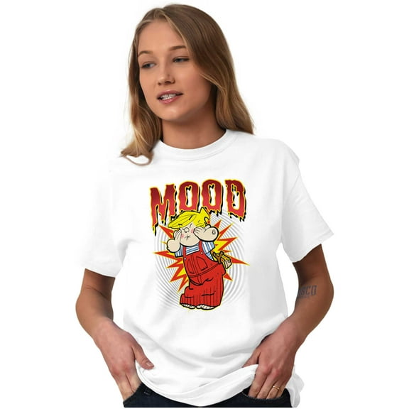 Retro Dennis the Menace Comic Mood Men's Graphic T Shirt Tees Brisco Brands S